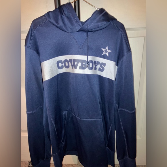 Nike DALLAS COWBOYS MEDIUM BIKE HOODIE LIKE NEW NFL IN FIELD APPAREL - Picture 11 of 11